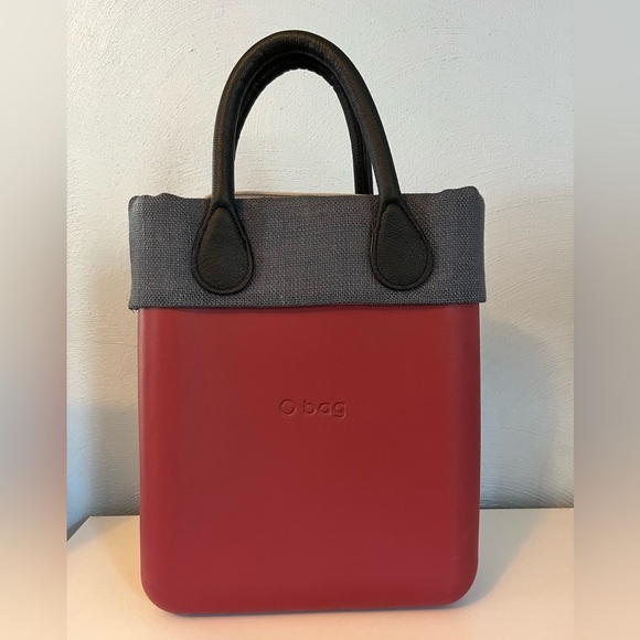 Red O Bag Shoulder Bag Double Handle Waterproof Purse Reusable Durable Basic - Picture 2 of 13